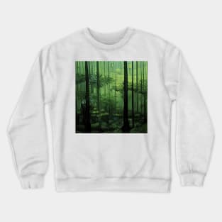 Amazon Rainforest painting, Vincent van Gogh style, oil on canvas Crewneck Sweatshirt